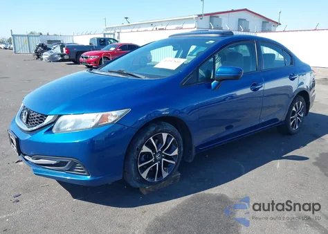 2015 Honda Civic Ex из США, поврежденный, VIN 2HGFB2F83FH557357